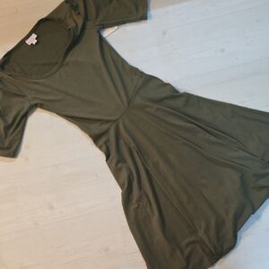 Lularoe Olive Green Dress XXS NWT
